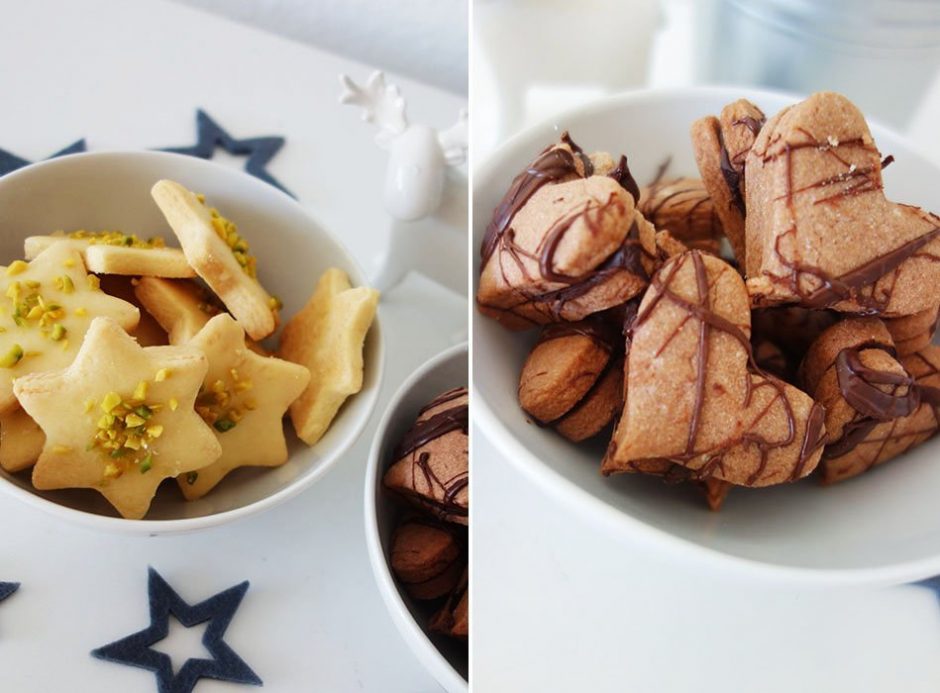 Vegane Plätzchen - ein Teig, zwei Sorten Plätzchen - Ekulele ...