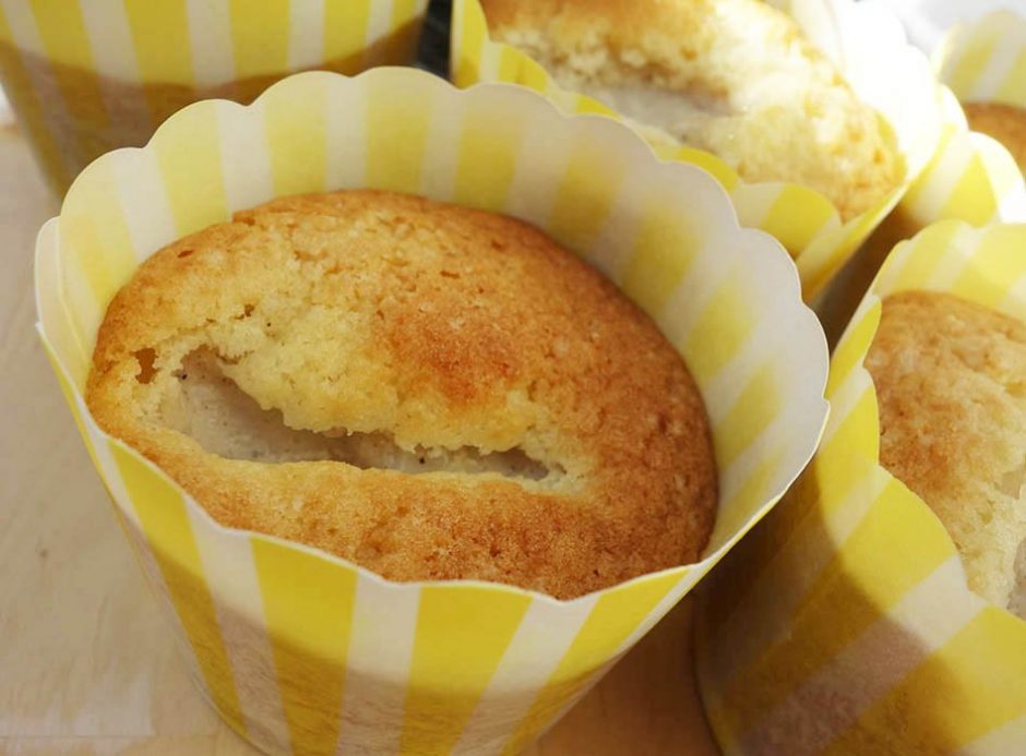 Muffins mit Vanillepudding - mit und ohne tierische Produkte - Ekulele ...