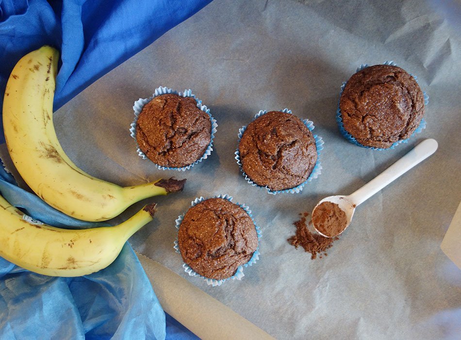 Muffins mit Banane und Dinkel - Gesund backen für Kleinkinder - Ekulele ...