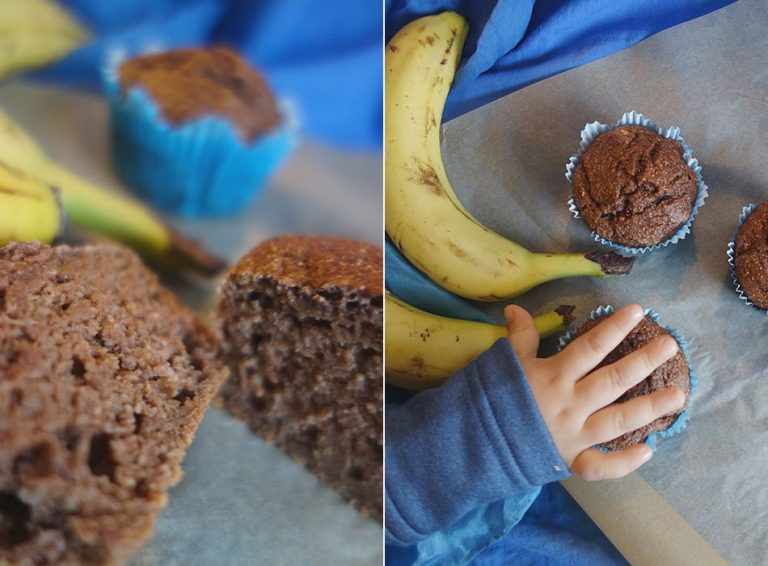 Muffins mit Banane und Dinkel Gesund backen für Kleinkinder Ekulele