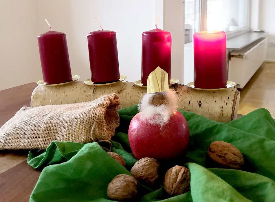 Nikolaus basteln, DIY, Advent, gesund backen, Weihnachten, ohne Schokolade, nachhaltig