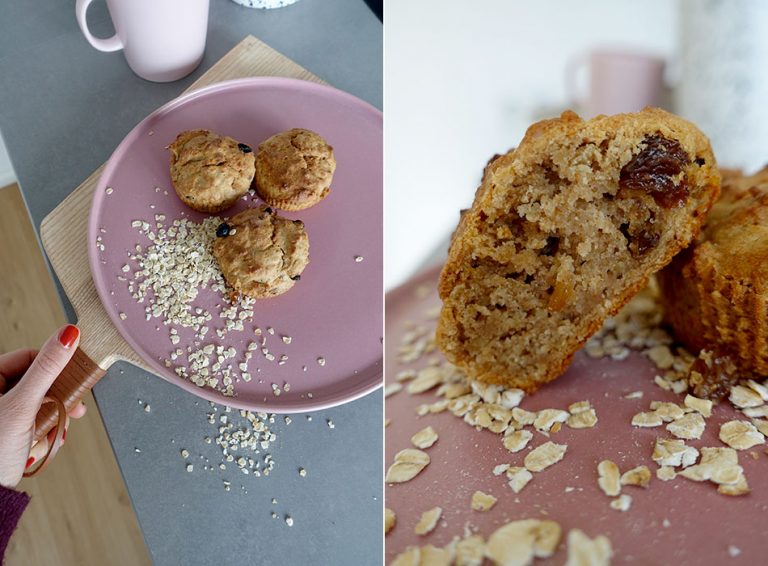 Muffins ohne Ei und Zucker Gesund backen für Kinder